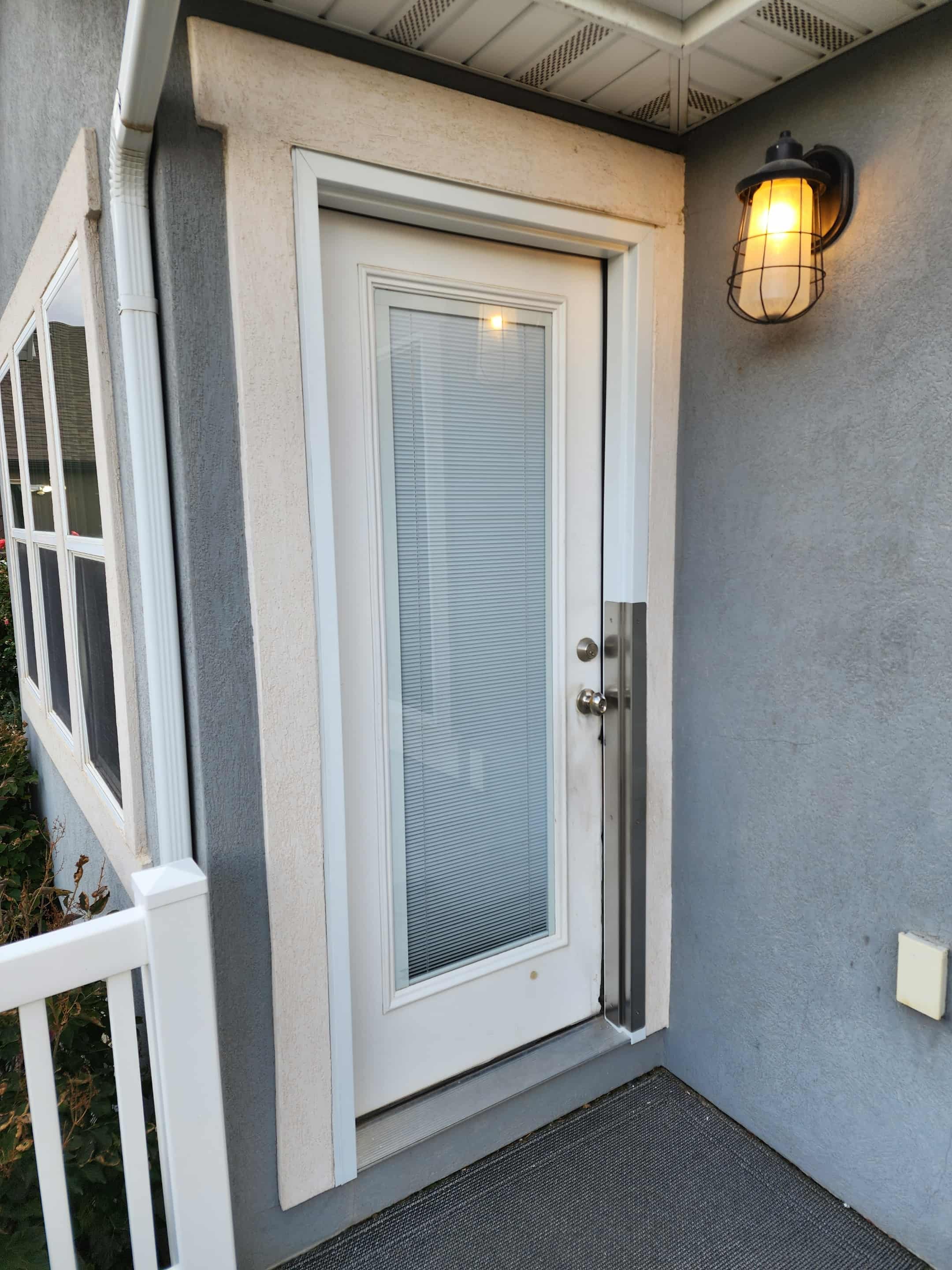 Door trim pet shield after